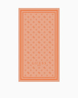 Guess Jacquard Logo Yazılı Havlu Peony Jacquard Pink