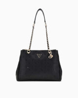 Guess Cresdia Status Satchel Omuz Çantası Black