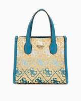 Guess Silvana Uzun Askı Detaylı El Çantası Teal Logo