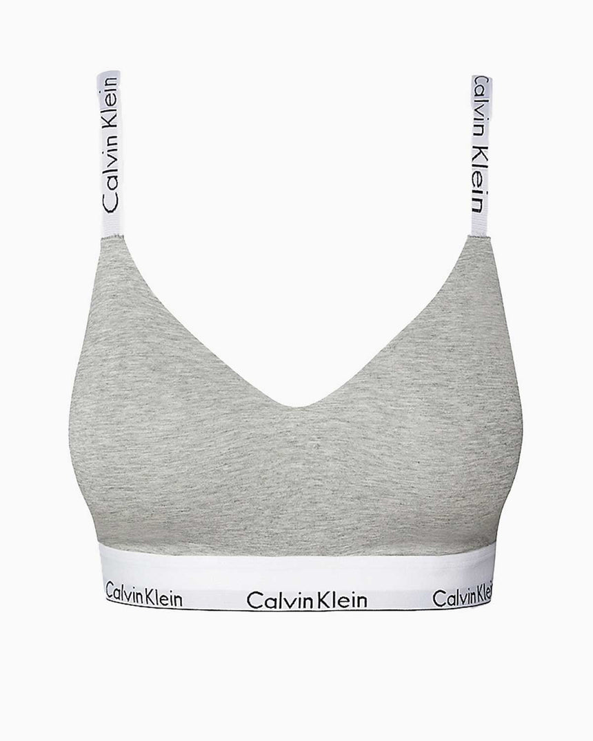 Calvin Klein Lghtly Lined Bralette Grey Heather