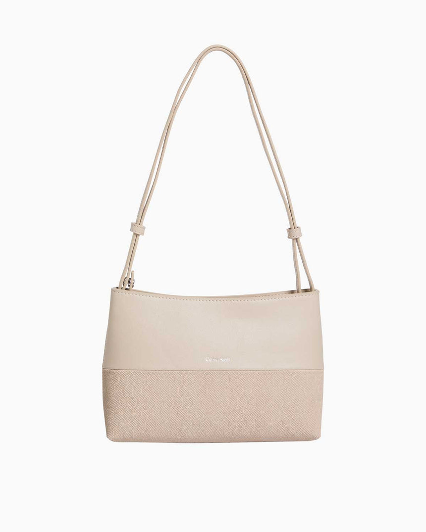 Calvin Klein Mix Media Convertible Bag Mono Omuz Çantası Crockery