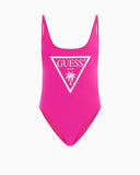 Guess One Piece Logo Detaylı Mayo Classic Peonia Multi
