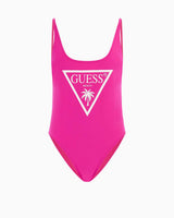 Guess One Piece Logo Detaylı Mayo Classic Peonia Multi