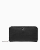 Calvin Klein Büyük Boy Fermuarlı Kadın Cüzdan Black