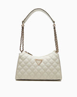 Guess Giully Zincir Detaylı Omuz Çantası Off White