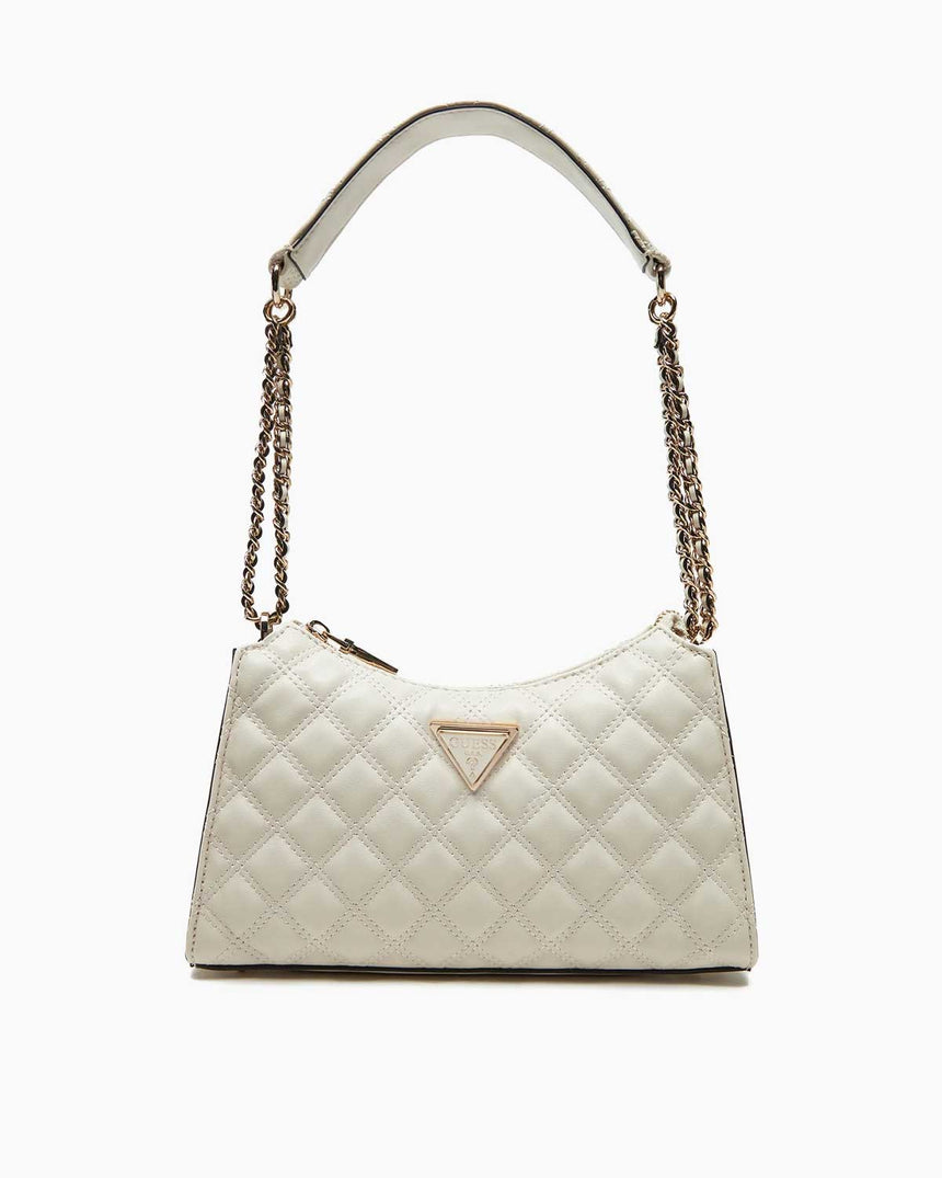 Guess Giully Zincir Detaylı Omuz Çantası Off White