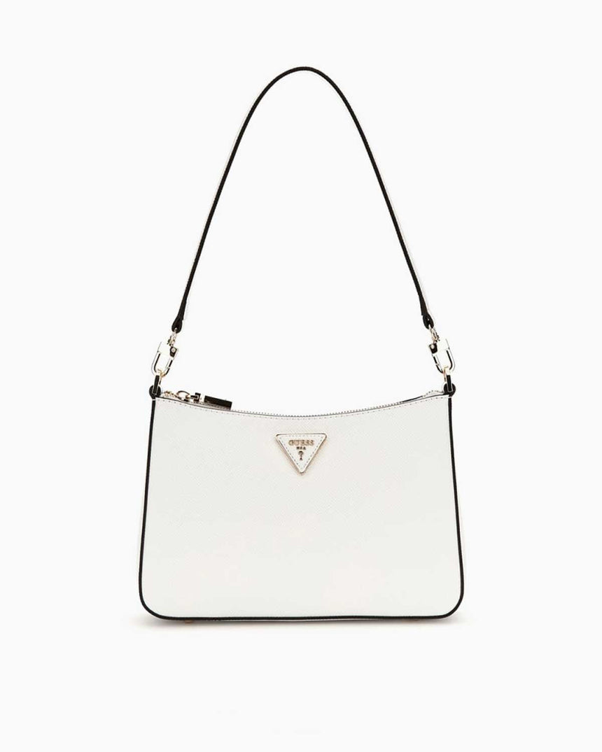 Guess Eco Jazlynn Logolu Omuz Çantası White