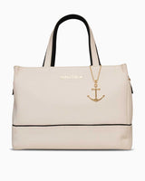 Nautica Ladies Logolu Çapraz Askılı Çanta Bej - Siyah