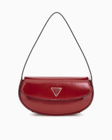 Guess Arnela Flap Kapaklı Rugan Omuz Çantası Red