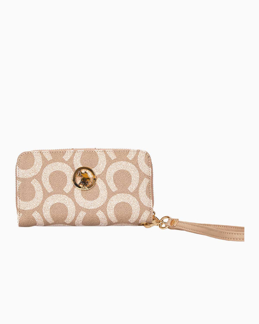 Us Polo Assn Desenli Kulplu Cüzdan Koyu Taş