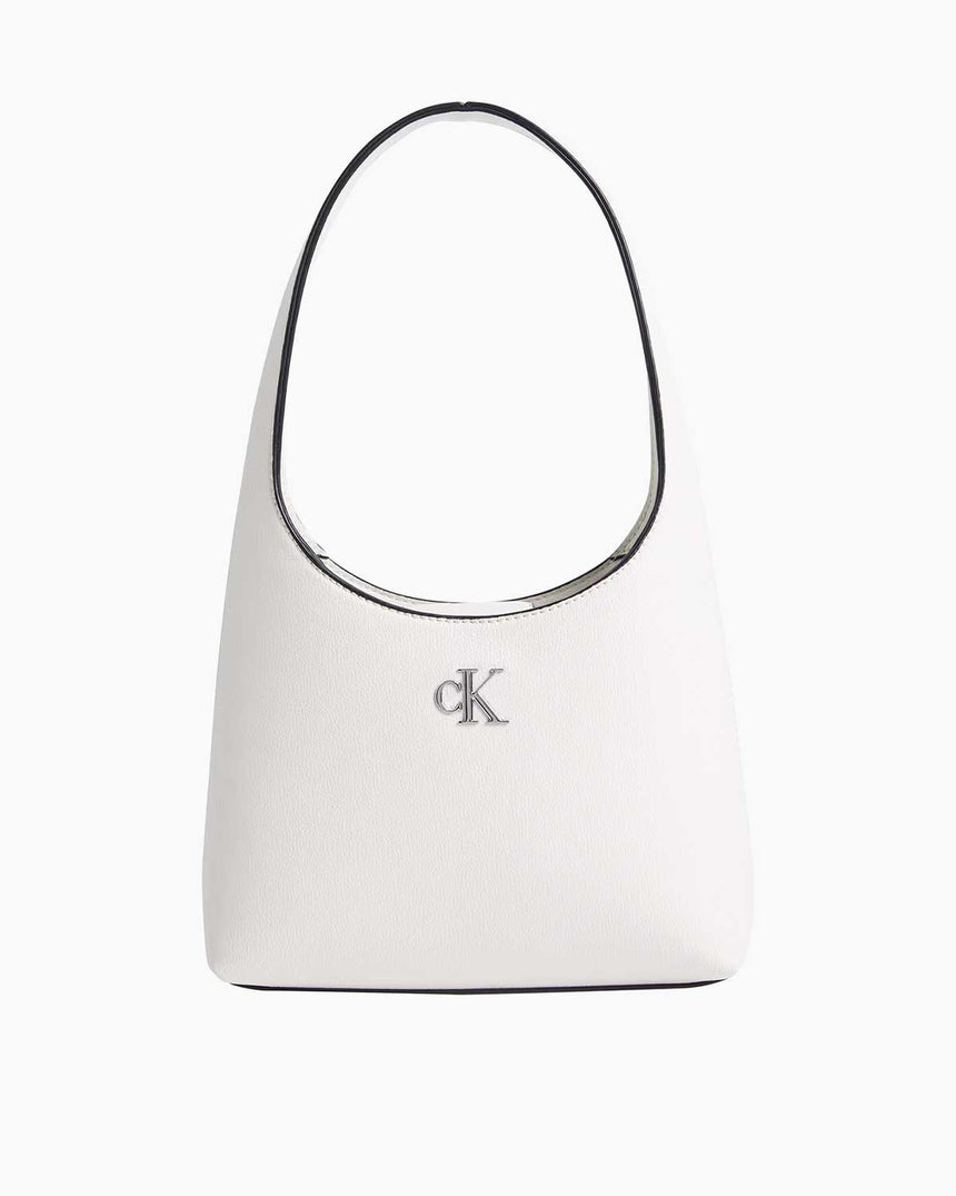 Calvin Klein Jeans Minimal Monogram Shoulder Omuz Çantası Creamy White