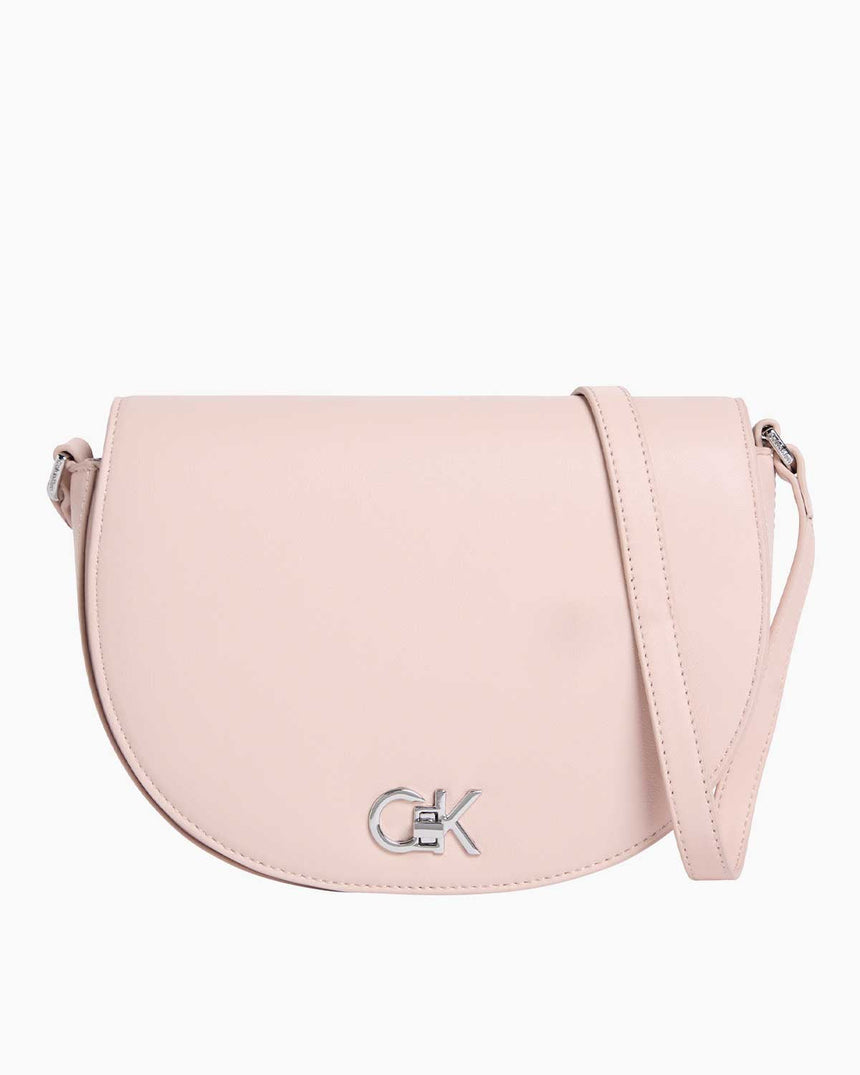 Calvin Klein Saddle Logolu Çapraz Askılı Çanta Rose Dust