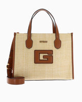 Guess Status Compartment El Çantası Natural - Cognac