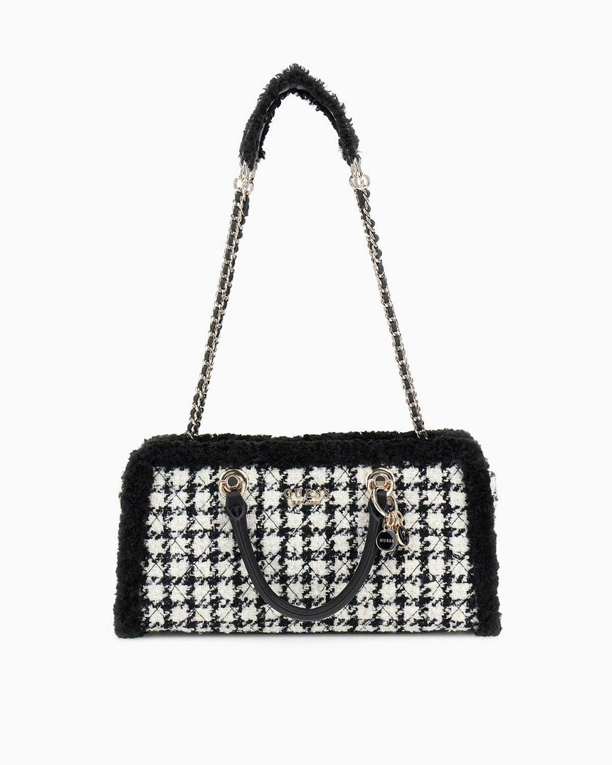 Guess Cristi Kadın Yün Karışımlı El Çantası Black Multi