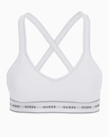 Guess Carrie Padded Triangle Bralet Pure Wgite
