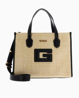 Guess Status Compartment El Çantası Natural - Black