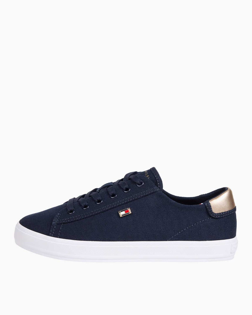 Tommy Hilfiger Canvas Lace Up Sneaker Space Blue