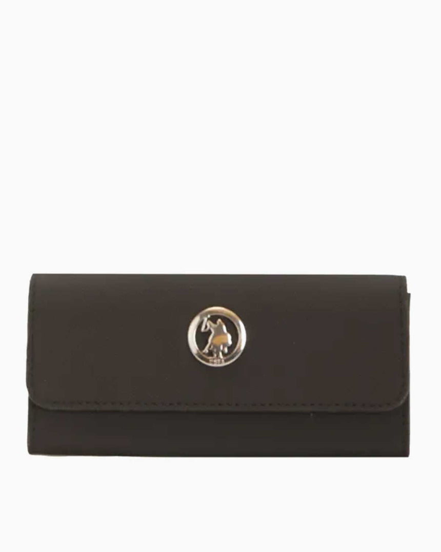 Us Polo Assn Çıtçıtlı Kadın Cüzdanı Siyah