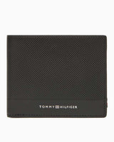 Tommy Hilfiger Foundation Mini Kartlık Detaylı Katlanabilir Erkek Cüzdan Black