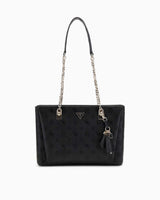 Guess Tisha 3 Kadın El Çantası Black Logo