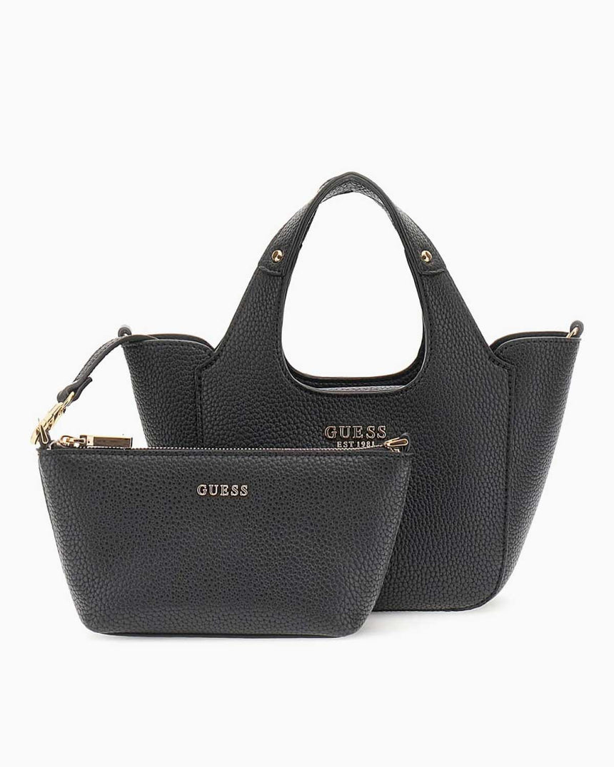 Guess Calista 2 in 1 Mini Tote Kadın El Çantası Black
