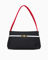 Us Polo Assn Aksesuar Detaylı Omuz Çantası Lacivert - Kırmızı - Beyaz