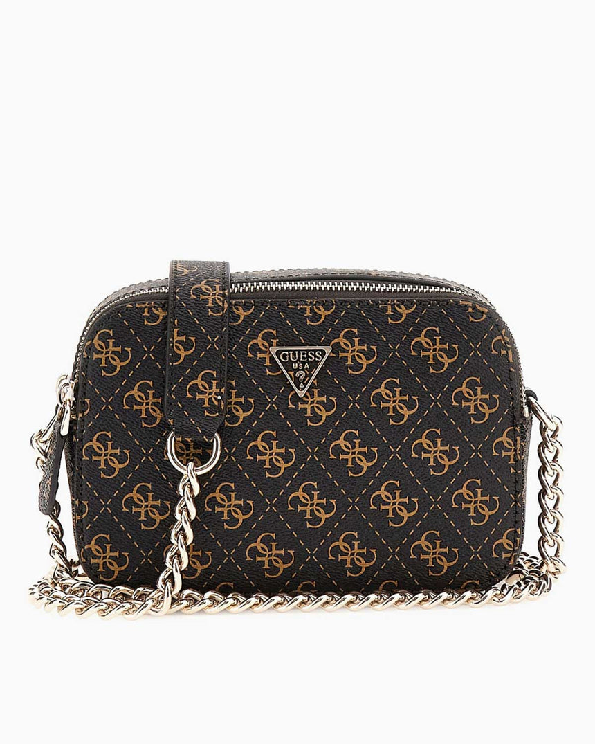 Guess Cruise Noelle II Kadın Çapraz Askılı Kamera Çantası Brown Logo