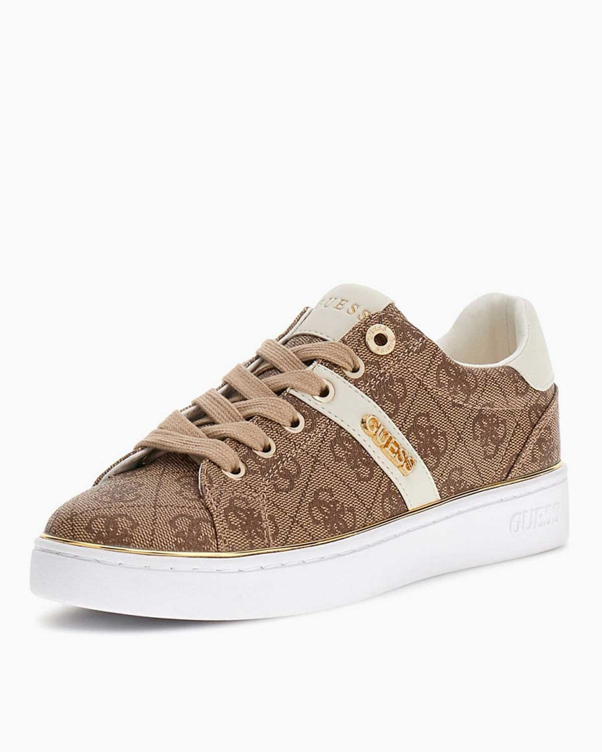 Guess Britz Kadın Logolu Sneaker Beige