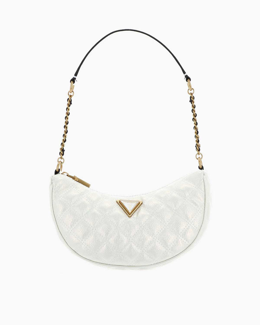 Guess Giully Üçgen Metal Logolu Omuz Çantası