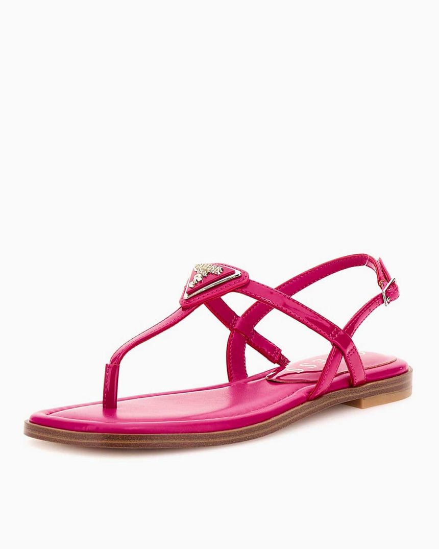 Guess Rainey4 Rugan Parmak Arası Sandalet Magenta