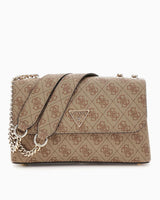 Guess Eco Erica Çıkartılabilir Askılı Kadın El Çantası Latte Logo