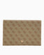 Guess Noreen Card Holder Portföy El Çantası Latte Logo