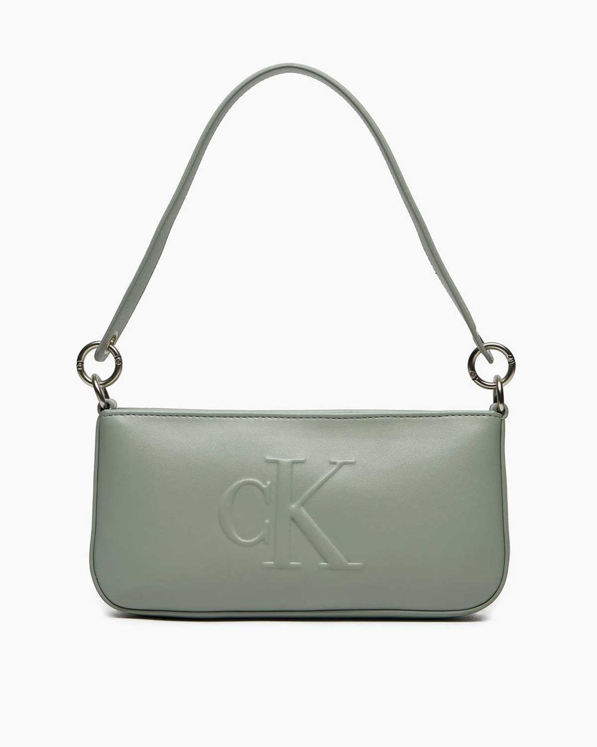 Calvin Klein Sculpted Shoulder Pouch Omuz Çantası Slate Gray