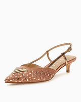 Guess Jessyn Taşlı Mini Topuklu Ayakkabı Blush