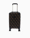 Guess Berta Travel Monogram Orta Boy Valiz Brown Logo