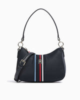 Tommy Hilfiger Poppy Uzun Askı Detaylı Omuz Çantası Space Blue
