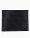 Guess Mito Leather Flat Billfold Monogram Cüzdan Black