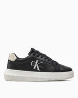Calvin Klein Chunky Cupsole Laceup Lth Ml Mtl Kadın Sneaker Black/Eggshell