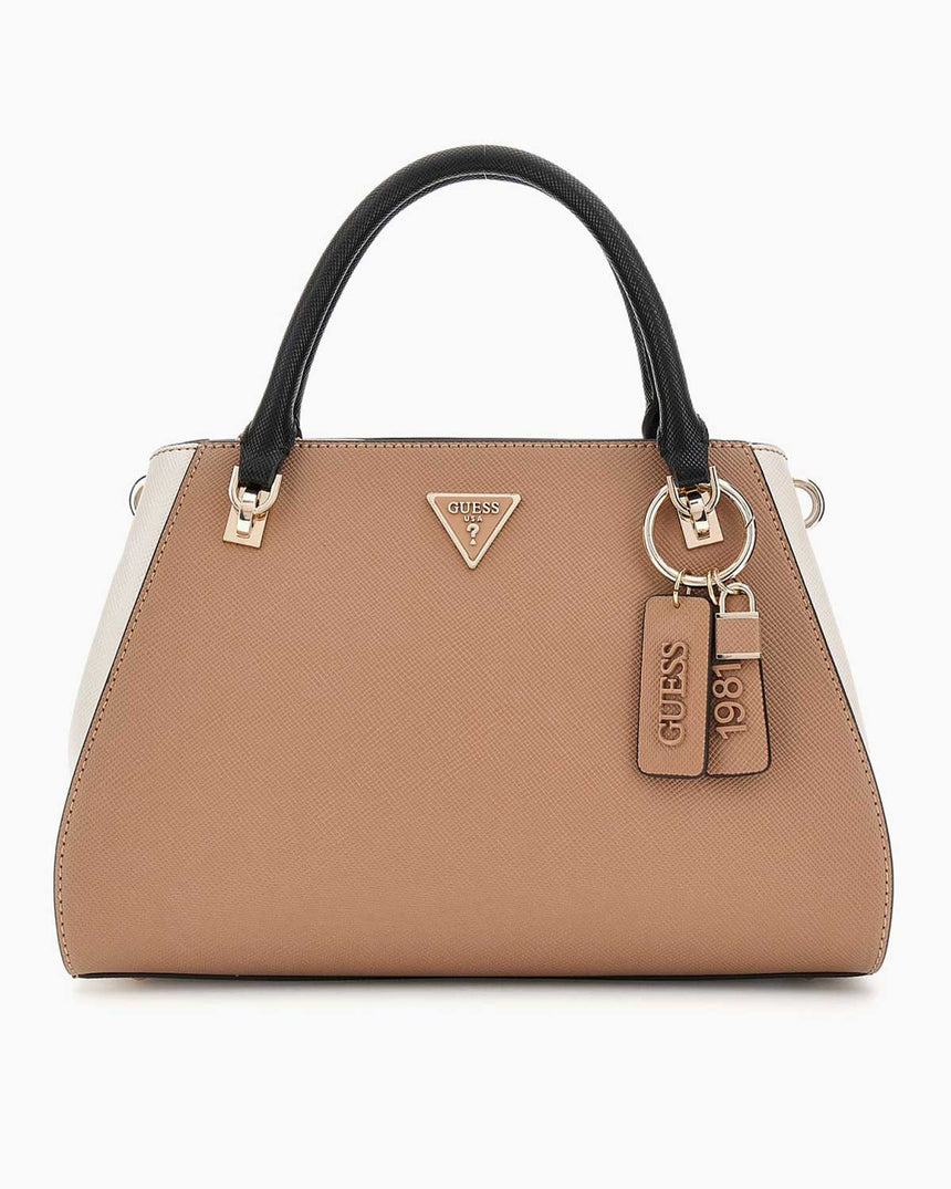 Guess Bramina Noelle II Luxury Kadın El Çantası Tan Multi