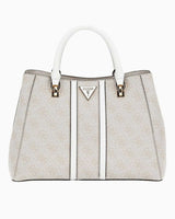 Guess Noreen Satchel Monogram El Çantası Dove Logo