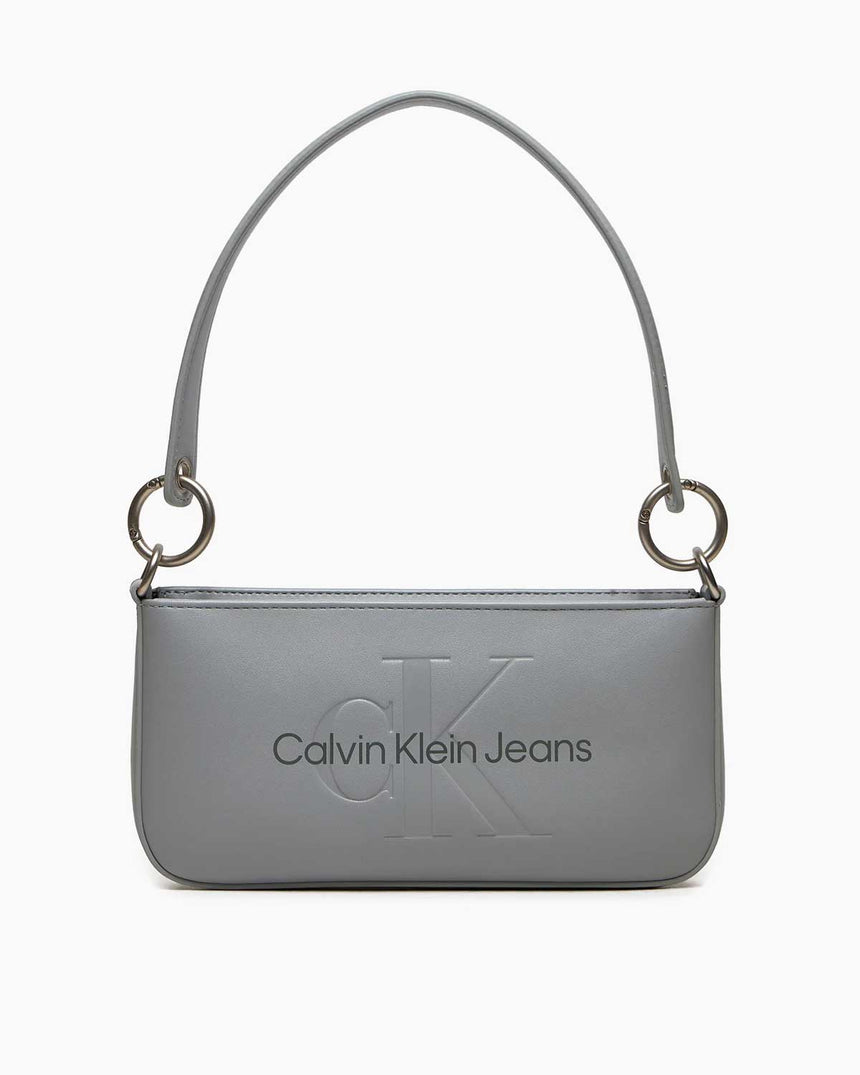 Calvin Klein Logolu Shoulder Pouch Omuz Çantası Blue
