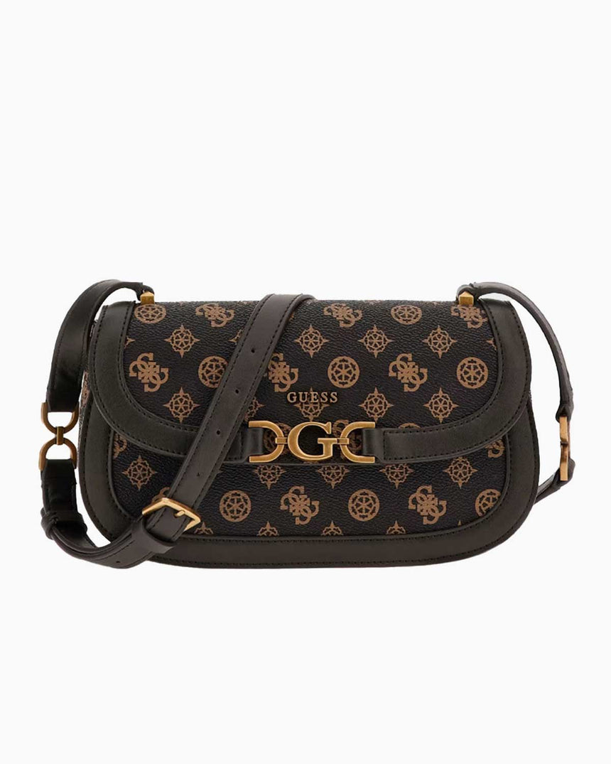 Guess Ayarlanabilir Çapraz Askılı Çanta Mocha Logo
