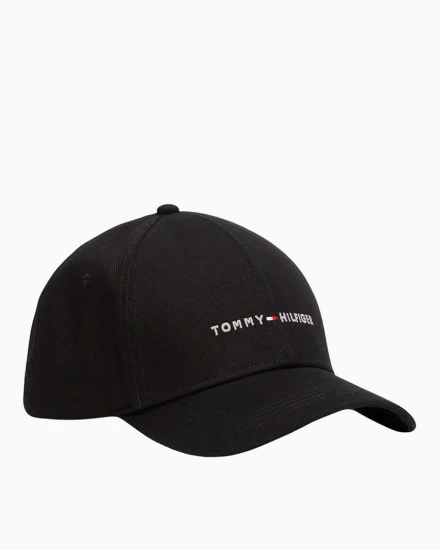 Tommy Hilfiger Foundation 6 Panelli Erkek Şapka Black