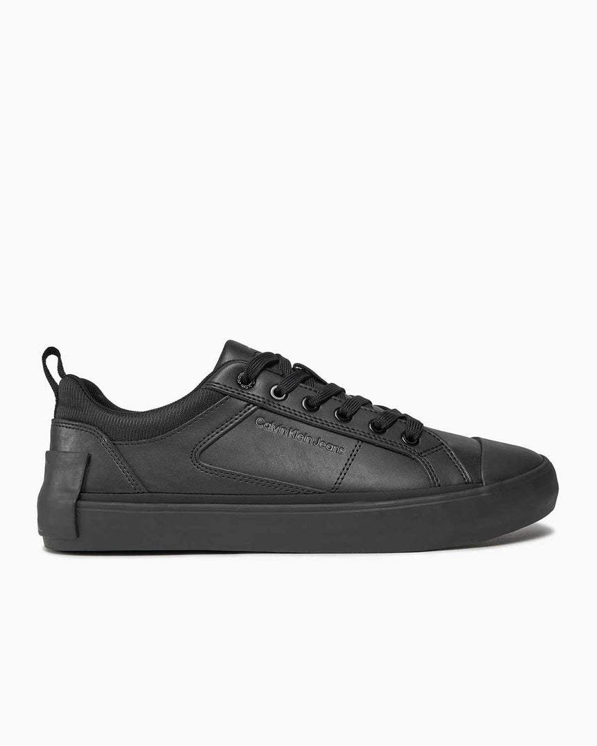 Calvin Klein Vulcanized Lace Up Sneakers Triple Black
