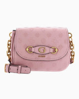 Guess Izzy Zincir Askılı Omuz Çantası Apricot Rose Logo