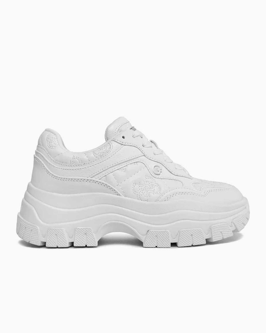 Guess Logolu Kalın Tabanlı Sneaker White