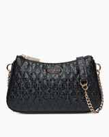 Guess Betula Zincir Detaylı Parlak Mini Çapraz Askılı Çanta Black