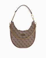 Guess Dagan Convertile Zincir Detaylı Omuz Çantası Latte Logo