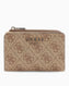Guess Access Laurel II Fermuarlı Kartlıklı Kadın Cüzdan Latte Logo
