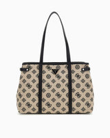 Guess Flap Monogram Omuz Çantası Black Logo